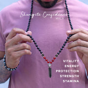Shungite Confidence Mala necklace - AMZNConfLScopy